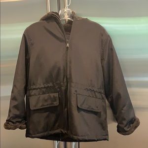 Andrew Marc Hooded Fur Lined Jacket Size S